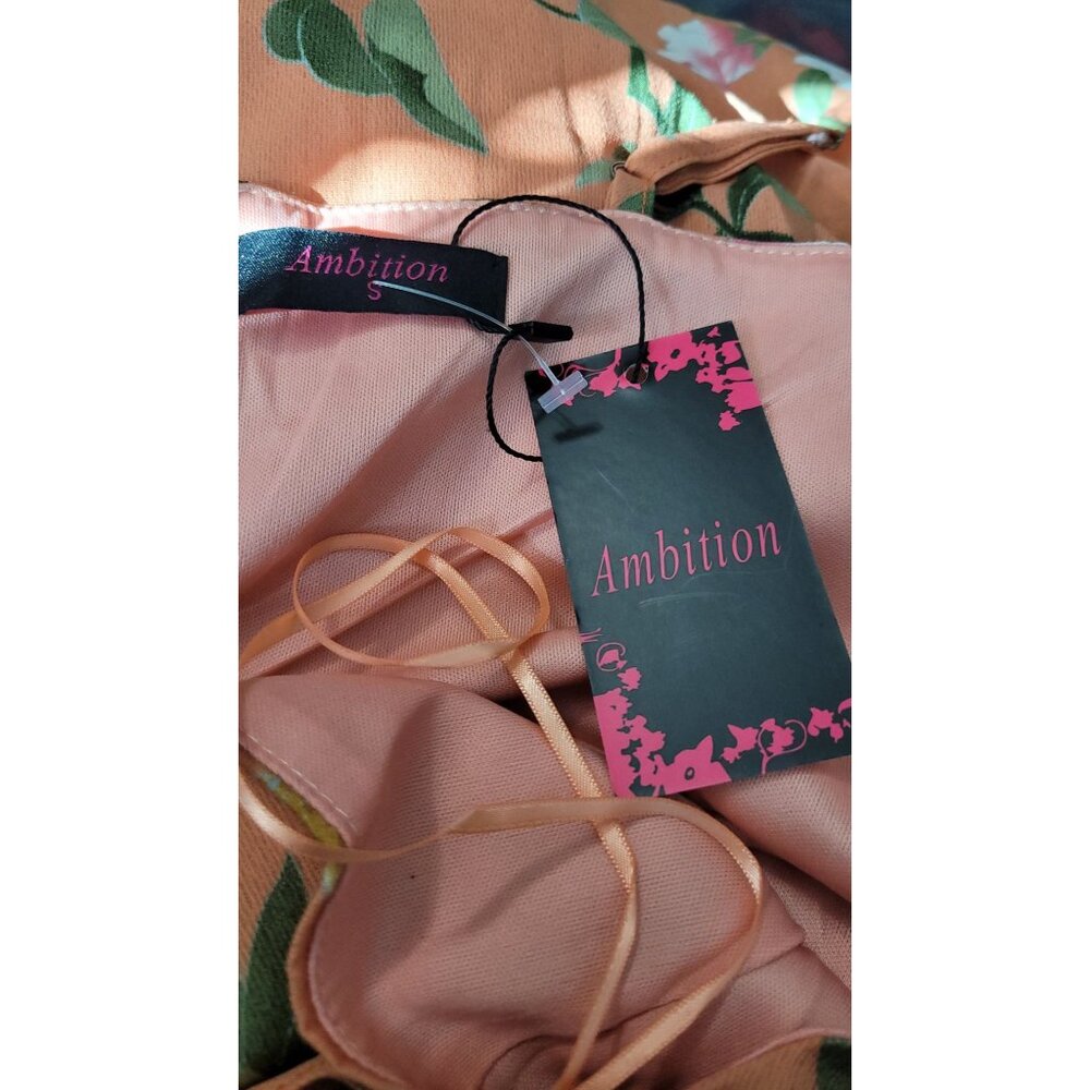 Ambition NWT Peach High Low dress size S - Picture 9 of 9